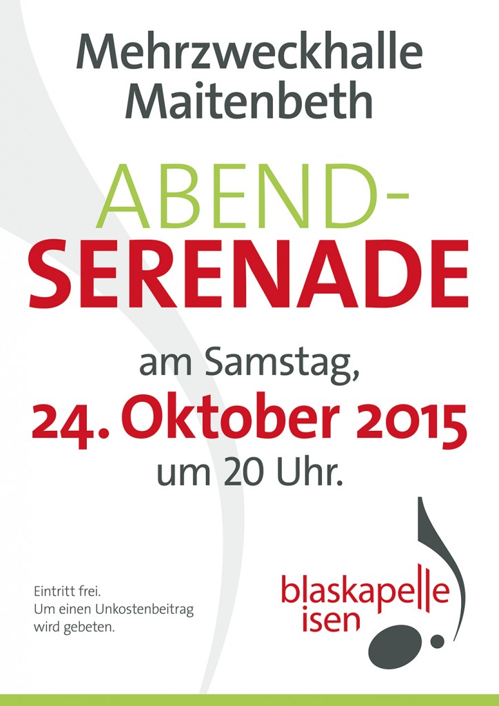 Abendserenade in Maitenbeth am 24.10.2015 um 20:00