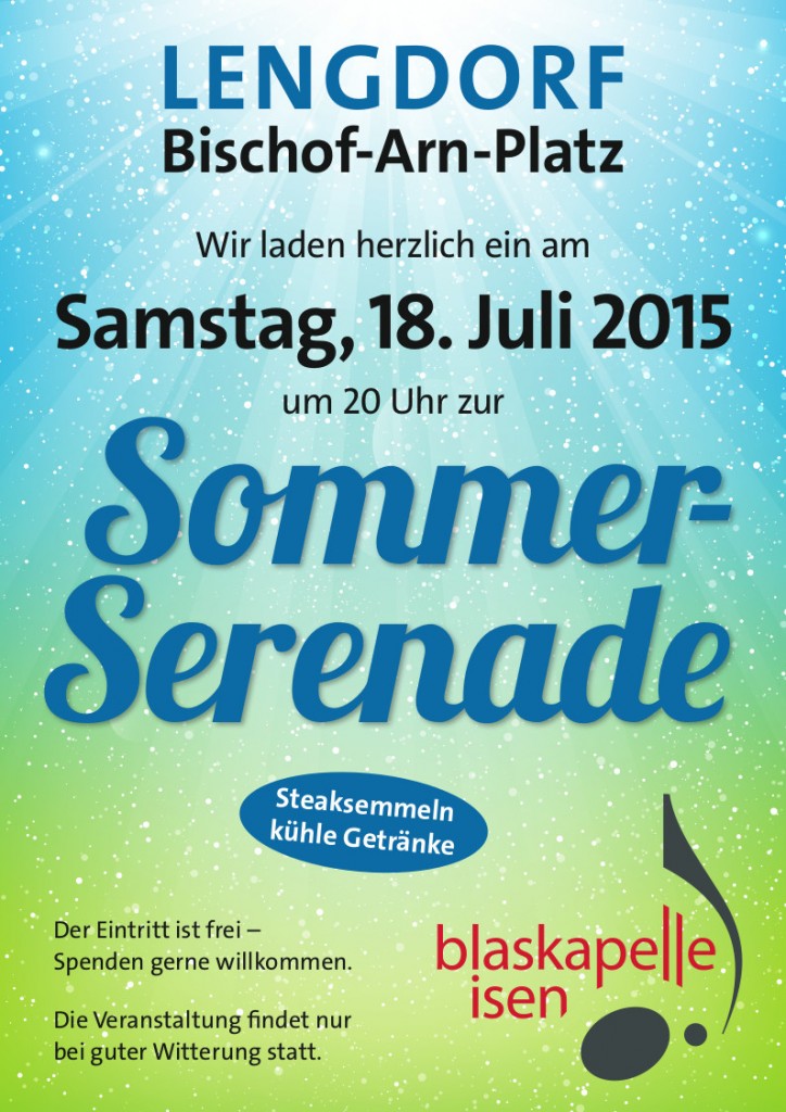 Sommerserenade am 18. Juli 2015 in Lengdorf